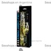 Vibrador rotativo dorado con control de rotacion y velocidades